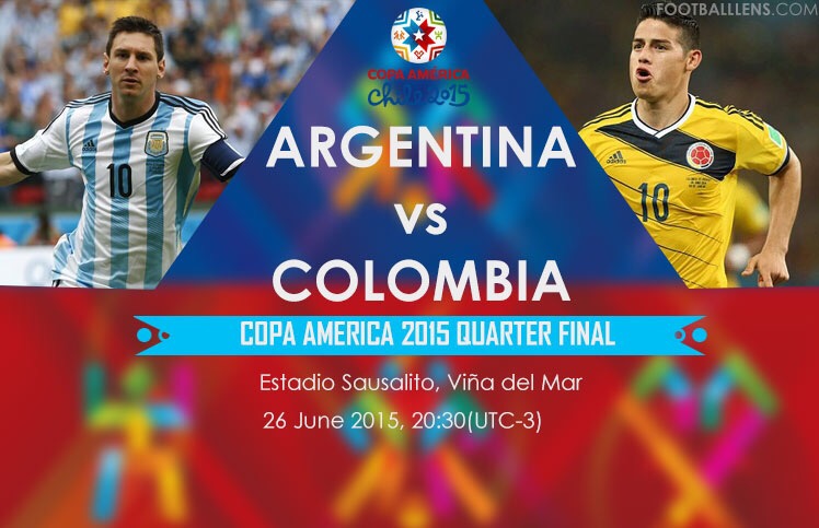 LIVE COMMENTARY: Quarterfinal 3 – ARGENTINA vs COLOMBIA – Copa America 2015