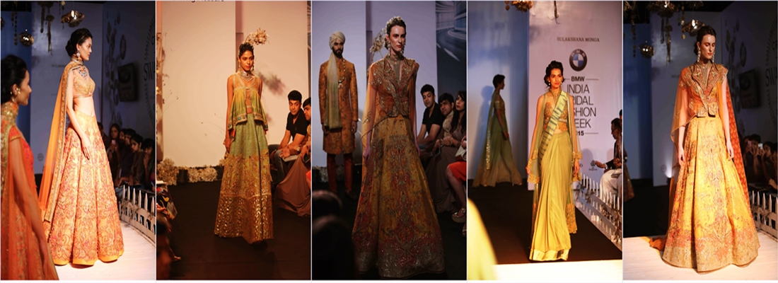 Sulakshana Monga’s latest couture collection creates a buzz at BMW India Bridal Fashion Week 2015