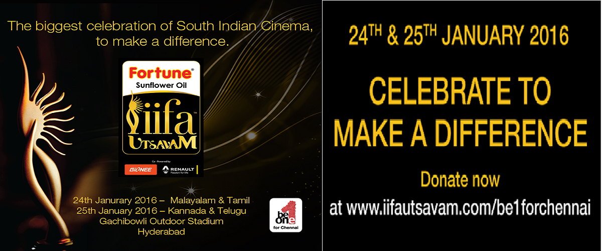 IIFA Utsavam To Be Hosted On January 24th & 25th 2016 As Fund-Raiser For CHENNAI