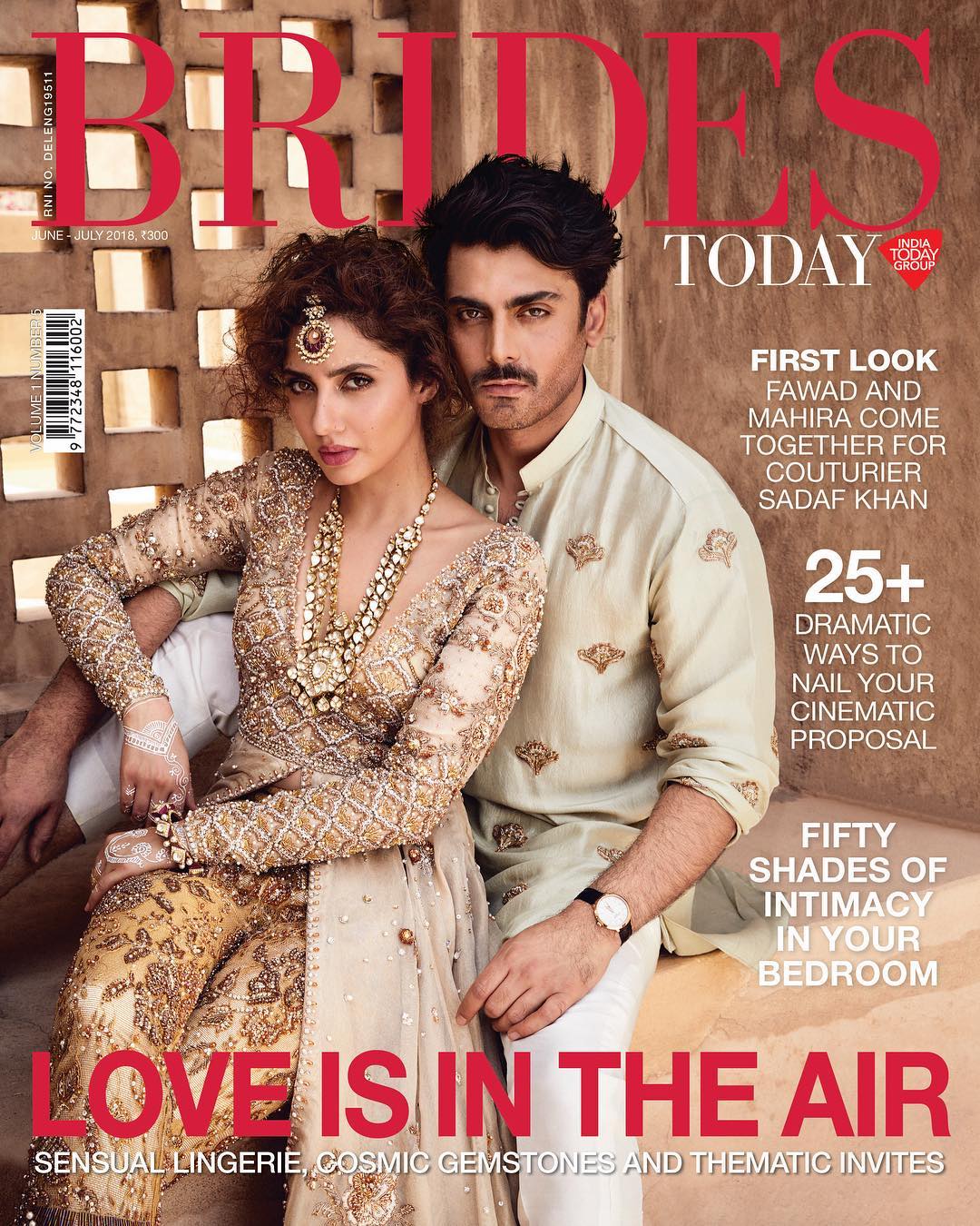 Fawad Khan and Mahira Khan on the Summer issue of Brides Today India