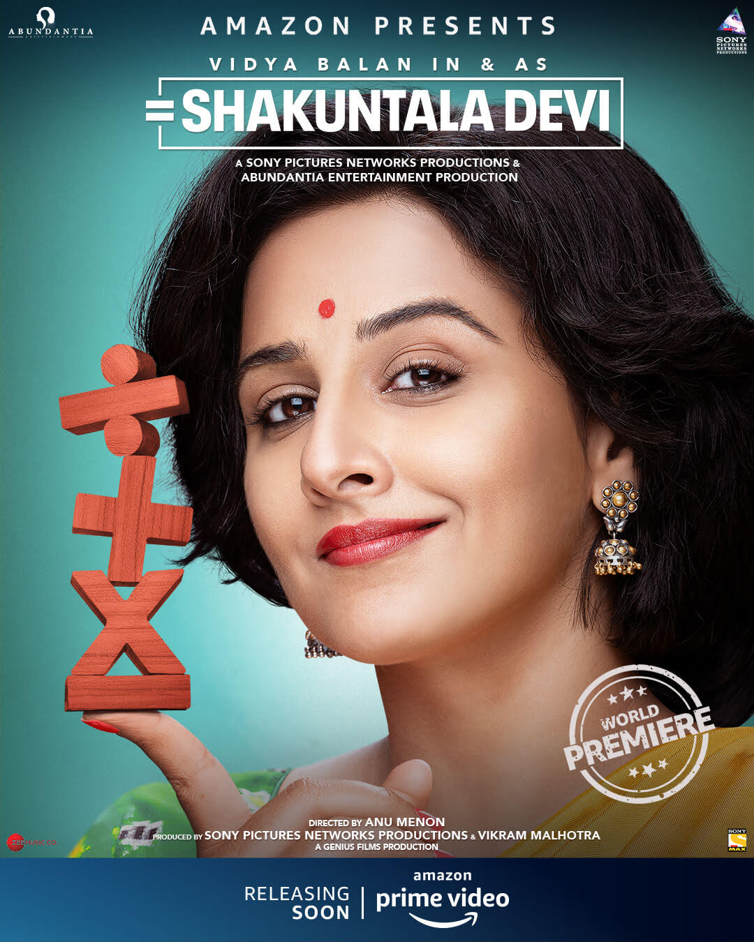 Vidya Balan starrer SHAKUNTALA DEVI BIOPIC to premiere EXCLUSIVELY on AMAZON PRIME VIDEO