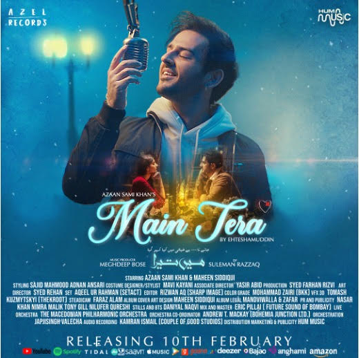 Azaan Sami Khan drops teaser video and poster for NEW SINGLE, “MAIN TERA”