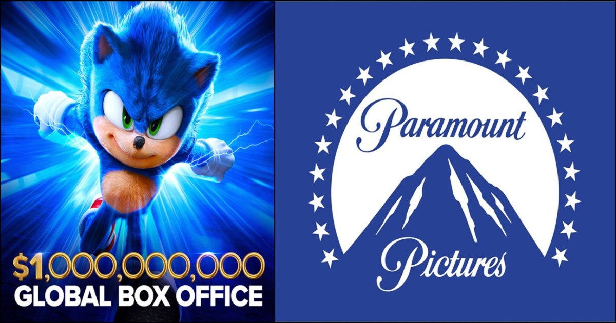 Paramount Pictures annouces SONIC THE HEDGEHOG film franchise zooms past $1 BILLION in worldwide box office gross